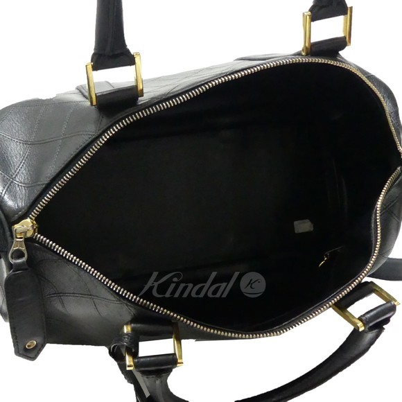 Chanel Bicolor Coco Mark 2way Leather Shoulder Hand Boston Bag - Picture 5 of 10